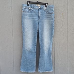 Madewell Mid-Rise Kick Out Jeans Size 31 Light Wash Denim